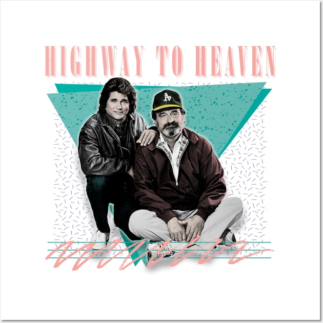 Highway to Heaven /// Retro 80s Fan Design Wall Art by DankFutura